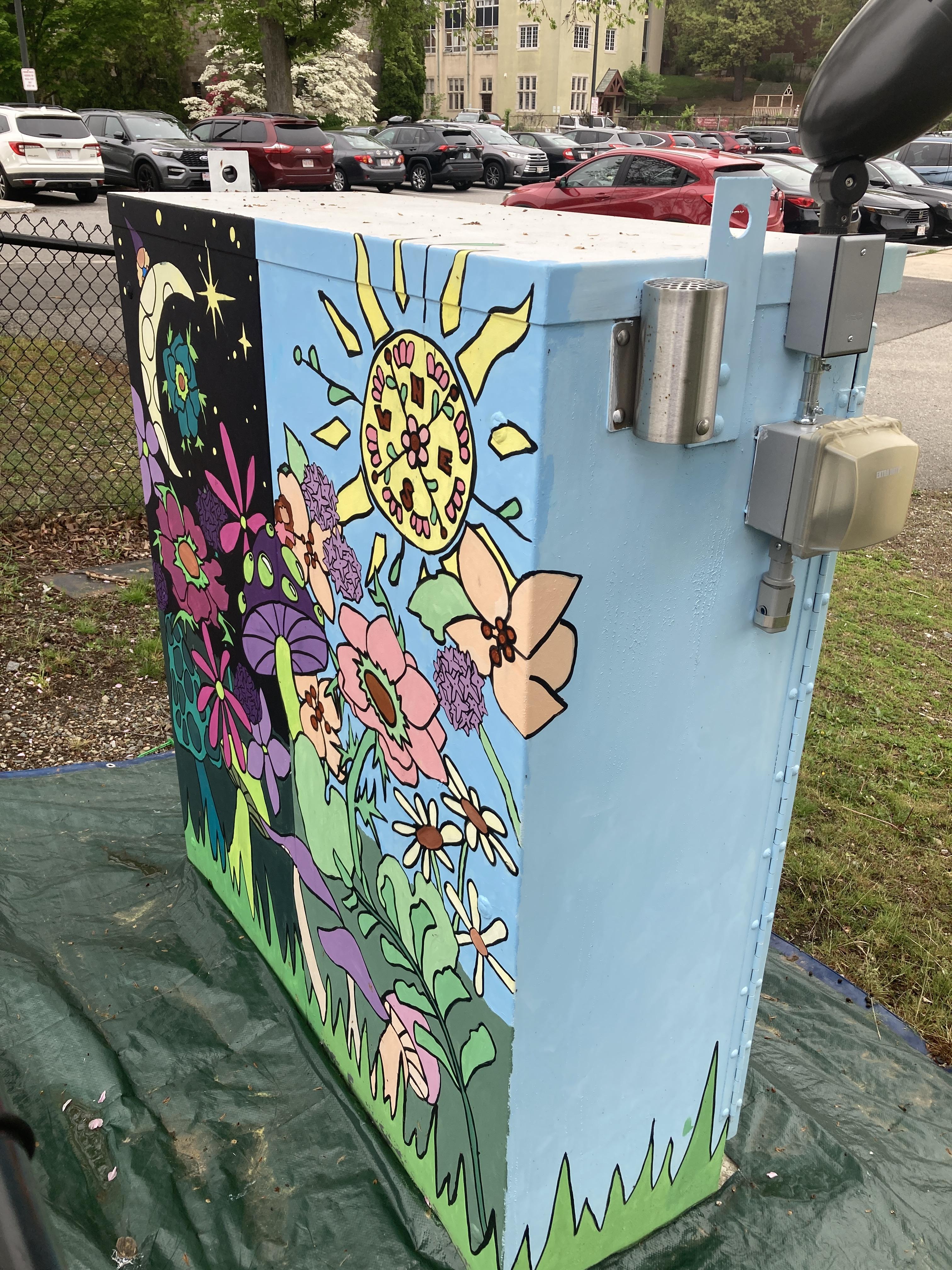 Colorful utility box art