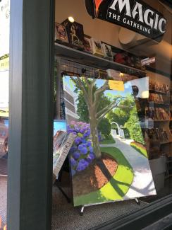 Art in August display window