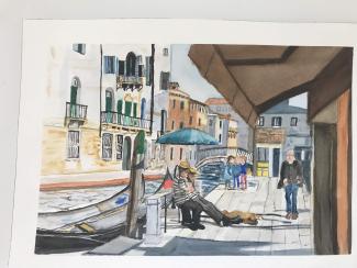 Watercolor by Pat Denn